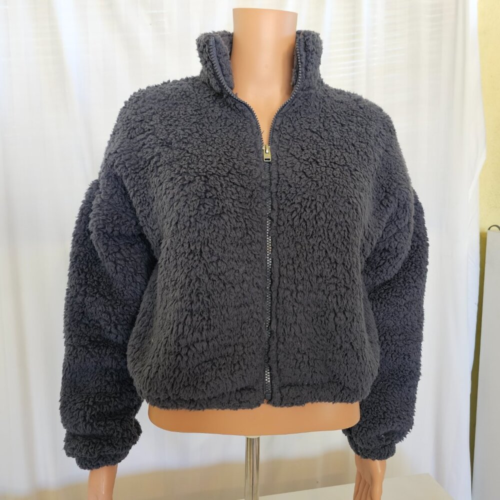 Fleece Zip up- Navy - Picture 2 of 5